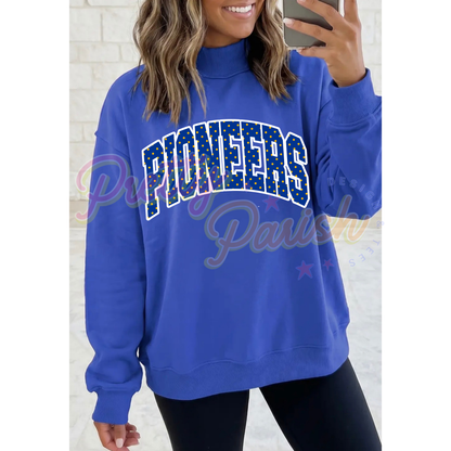 Pioneers Polka Dot Mock Neck Sweatshirt