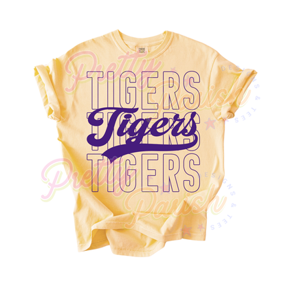 Tigers Retro- purple