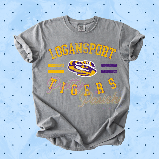 Logansport Mascot Distressed