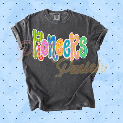 Pioneers Retro Bubble Letters