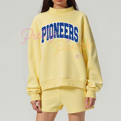 Pioneers Polka Dot Mock Neck Sweatshirt
