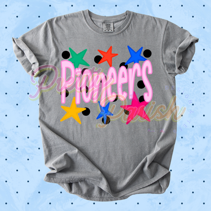 Pioneers colorful stars