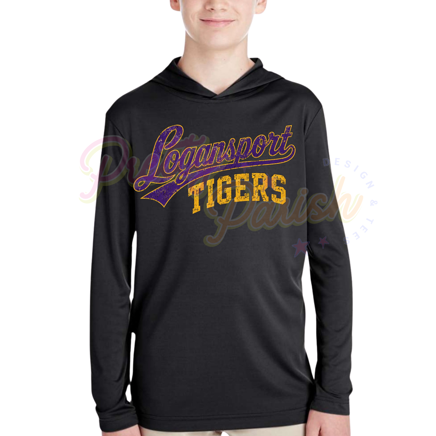 Logansport Tigers Hooded Shirt