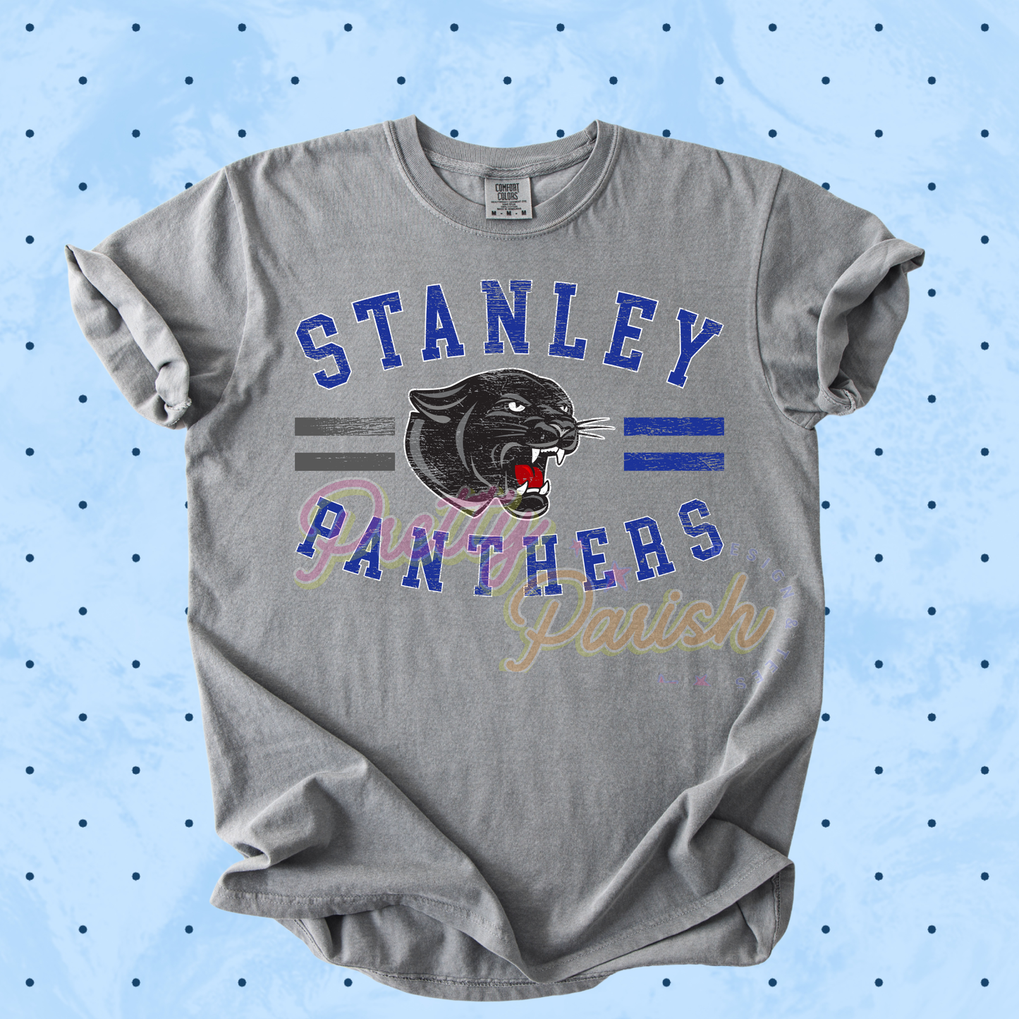 Panthers mascot Distressed