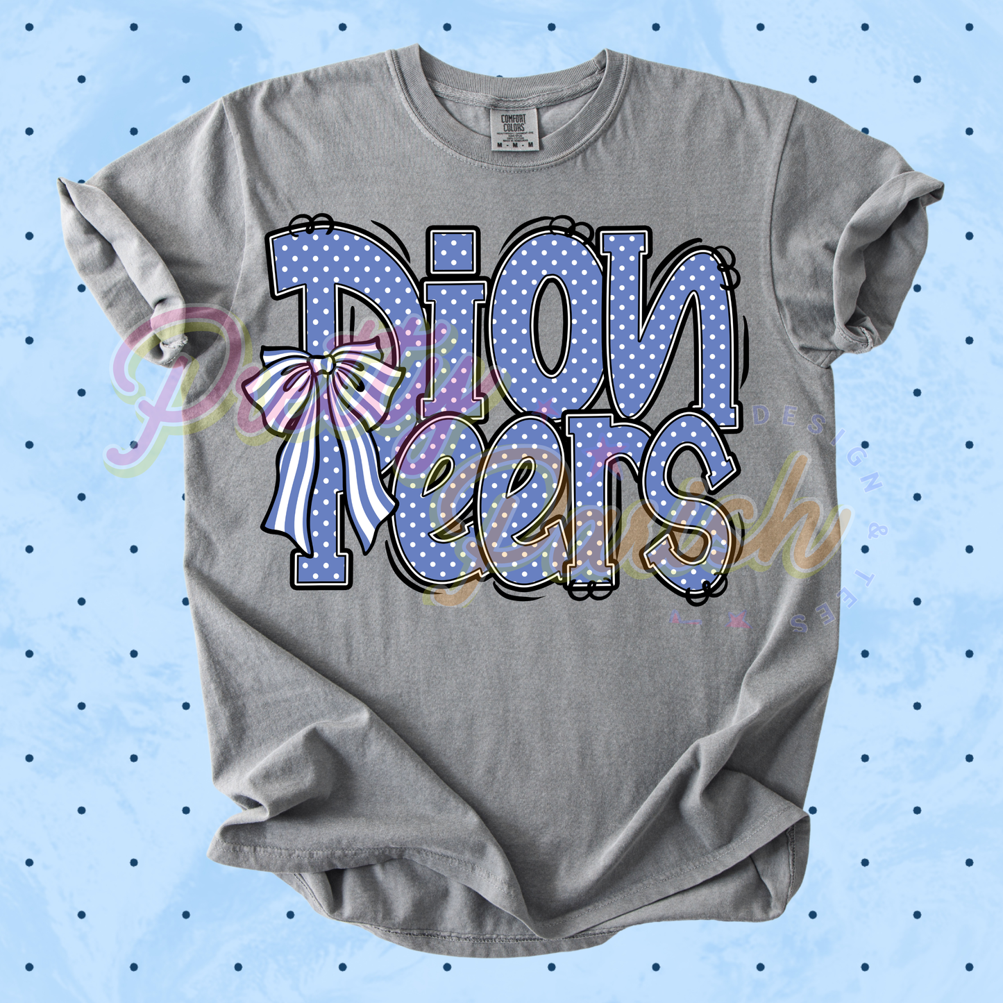Pioneers polka dots and bow